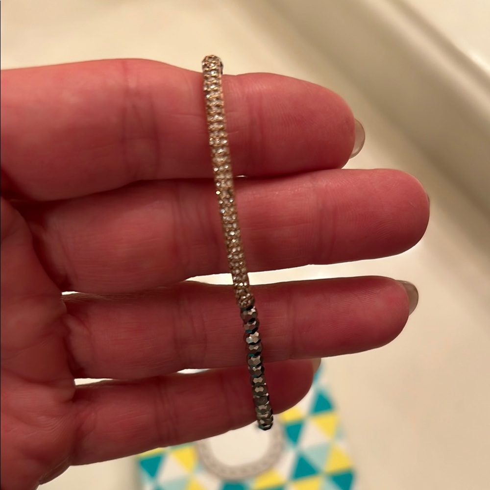 Stella & Dot Gold and Silver Beaded Bracelet